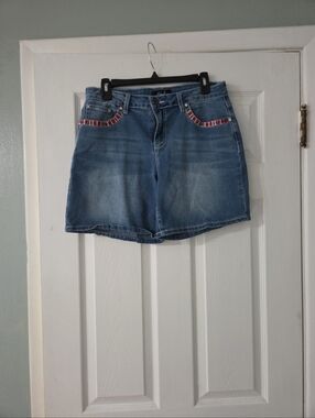 easel Light Blue Denim Skirt with Red Size Tag